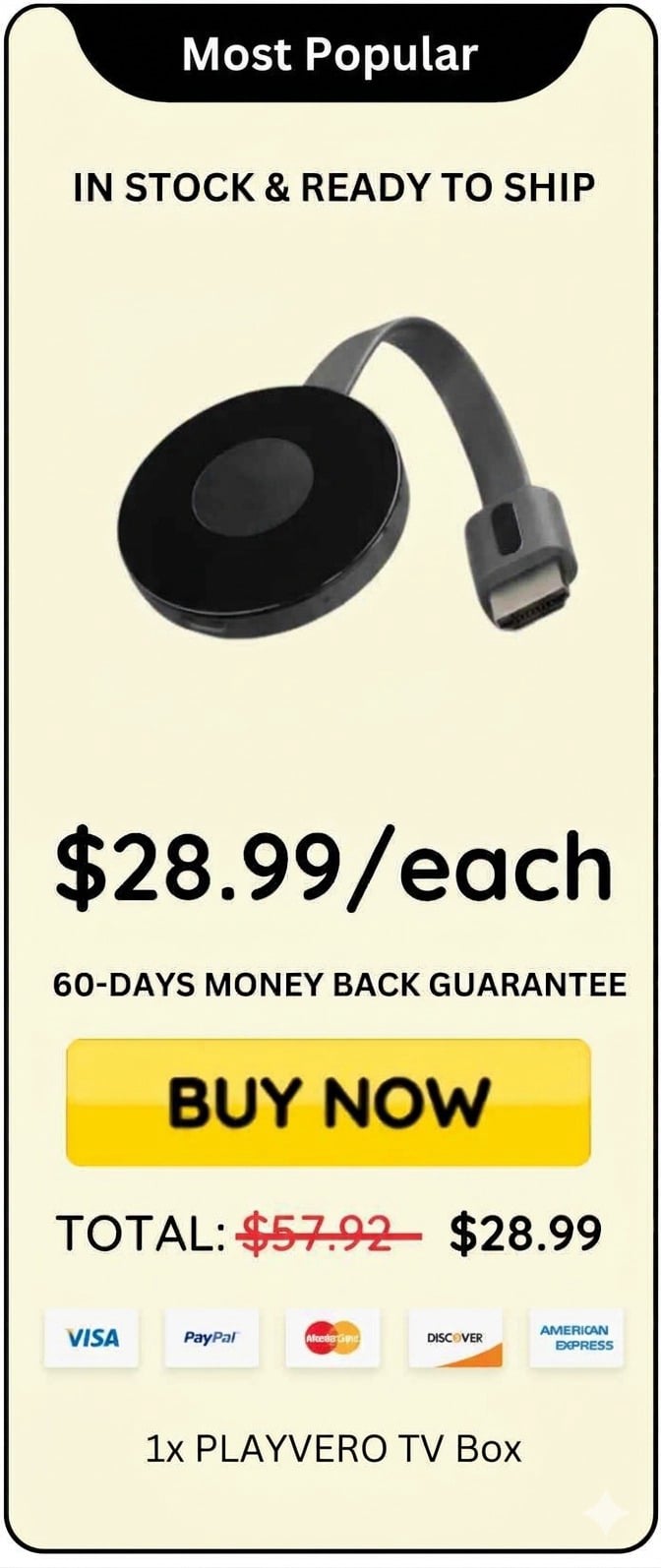 PLAYVERO TV Box price