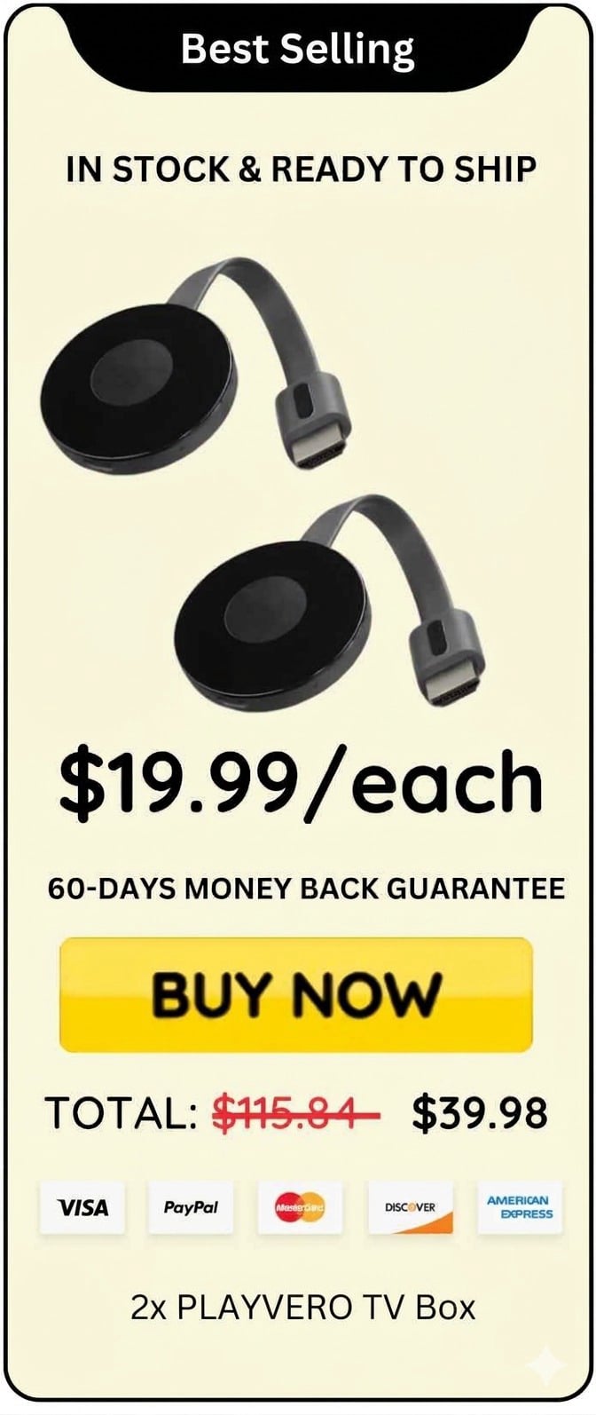 PLAYVERO TV Box offer price